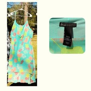 Lane Bryant brand green floral dress size 26/28